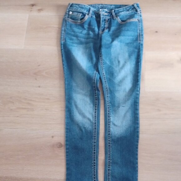 Bootlegger Jean's size 28 blue denim - Picture 1 of 6